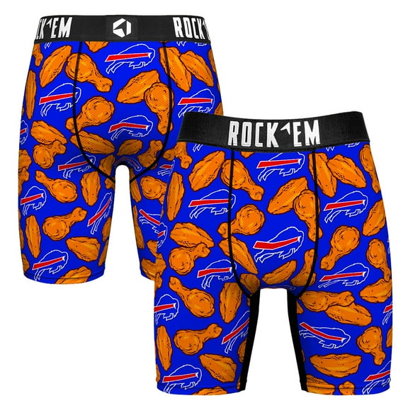 Men's Rock Em Socks  Royal Buffalo Bills Buffalo Wings Boxer Briefs