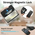 thumbnail image 5 of For Samsung Galaxy A25 5G Case with RFID Blocking Card Holder for Women Men,Compatible with MagSafe,Detachable Wallet 2 in 1 PU Leather Magnetic Snap Flip Kickstand Zipper Pouch Phone Case,Black, 5 of 11