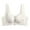 White-01, variant on SPZTSX Front Closure Wireless Lace Bras for Women Deep Full Coverage Comfortable No Underwire Push Up Everyday Bra