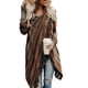 thumbnail image 5 of Mantón De Borla Para Mujer, Abrigo De Borla Frontal Abierto Con Rayas De Punto Cálido Para Invierno Y Otoño Para Mujer ANGGREK M colorido, 5 of 6