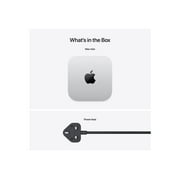 Apple Mac mini MCYT4LL/A Desktop Computer, Apple M4, 24 GB, 512 GB SSD, Mini PC, Silver