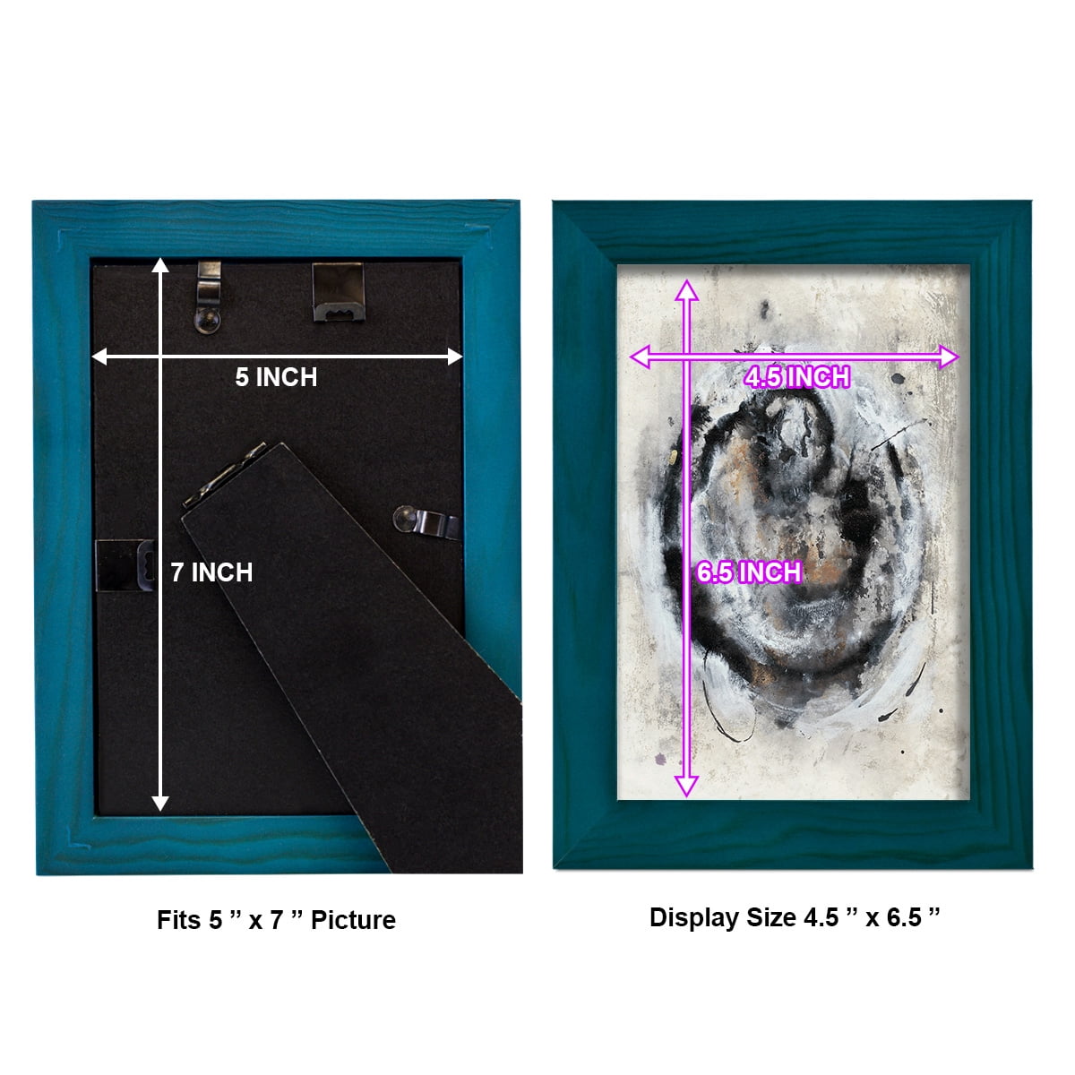 Circular Energy III -Framed Print w/glass-Ocean Blue