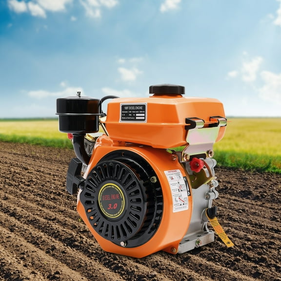 4-Stroke Diesel Engine, 196CC 2.2KW Power, Air Cooling, Hand Start, for Construction, Agricultural and Industrial Use