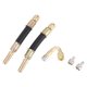 thumbnail image 1 of 1Set 45 Grados Extensión de Válvula de Llanta de Cobre con Tubería de Extensión de Vástago de Llanta Plástica Flexible de 100mm para Carro Motocicleta RV Camión Bicicleta, 1 of 6