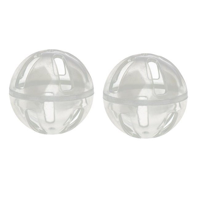 Milaget 2 Pcs Foraging Ball Intelligence Toy for Cockatiel Budgie Parakeet Type 1