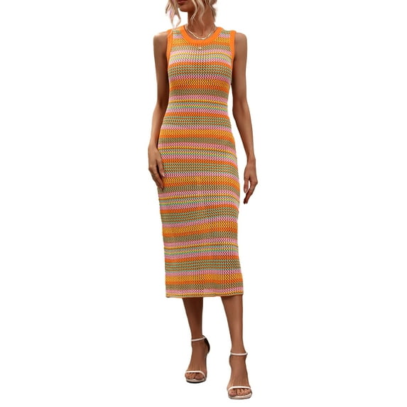 Coduop Women's Sexy Swimsuit Cover Ups Casual Crochet Long Maxi Dresses for Swimwear