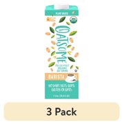 (3 pack) Oatsome Organic Oat Milk, Extra Creamy Barista Blend, 33.8 fl oz