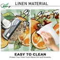 thumbnail image 5 of Spring Summer Orange Kitchen Rugs Set of 2, Stay Fresh Fruit Green Plaid Check Stripes Farmhouse Kitchen Mats Decor, Squeeze Me Seasonal Floor Door Mat Home Decorations -17x29 and 17x47 Inch, 5 of 6