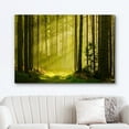 thumbnail image 2 of wall26 Canvas Print Wall Art Springtime Summer Sunlight Green Forest Nature Wilderness Photography Realism Earth Scenery Rustic Scenic Landscape Colorful for Living Room, Bedroom, Office - 32"x4, 2 of 5