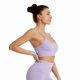 thumbnail image 4 of Camisole Non-Wired Bralettesfor yoga, Seamless Sports & Sleeping & Home Bra with Double Straps & Removable Pads-Purple(L), 4 of 5