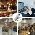 thumbnail image 3 of HAOAN Light Socket to Plug Adapter, Living Rooms, hallways, and More (2-Pack, White), 3 of 4