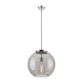 thumbnail image 4 of 221-1S-PC-G1213-16SM-BB-95-LED Innovations Lighting Athens Deco Swirl - 100W 1 LED Stem Hung Pendant In Industrial Style-17.13 Inches Tall and 15.75, 4 of 7
