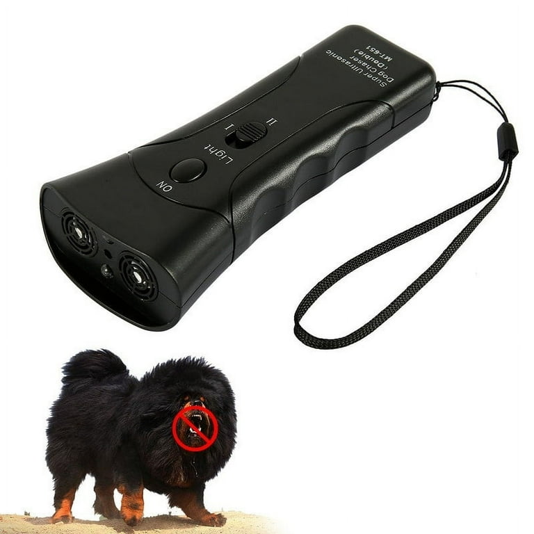 Ultrasonic Anti Dog Barking Trainer LED Light Gentle Chaser