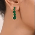 thumbnail image 3 of Ratnavali Jewels Women's Necklace Cubic Zirconia Green Graduation Jewellery Earrings Necklace Set for Brides and Weddings, 3 of 6