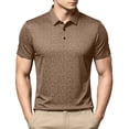 thumbnail image 2 of JOANKDMI Patterned Shirts for Men Short Sleeve Casual Golf Tops Lightweight Breathable Classic Fit Button Down Tennis Shirts Everyday Workwear, M-4XL, 2 of 8