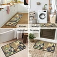 thumbnail image 5 of Protikol Wine Kitchen Rugs Set 2Pcs Non Skid Kitchen Floor Rug and Mat Washable Kitchen Mat for Indoor Restaurant Kitchen Floor Decor 17"x47"+17"x30", 5 of 6