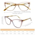 thumbnail image 6 of DOOViC Fashion Cat Eye Reading Glasses for Women Blue Light Blocking Anti Eyestrain Acetate Readers, with Hard Shell Glasses Case, 6 of 8