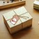 thumbnail image 3 of Etiquetas de regalo de Navidad brillar 100 Uds papel kraft marrón, 3 of 5