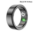 thumbnail image 1 of Smart Ring Fitness Health Tracker Titanium Alloy Finger Ring Fo Black 18.9mm, 1 of 5