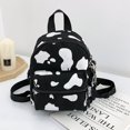 thumbnail image 5 of AMERTEER Vache Imprimer Sac à Dos Femmes Toile Écolière Adolescente Mini Sac à Dos (Blanc), 5 of 5