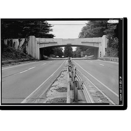 Historic Print, Merritt Parkway, Newfield Avenue Bridge, Spanning Merritt Parkway, Stamford, Fairfield County, CT, 18" x 24"