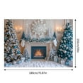 thumbnail image 2 of Gnmfd Christmas Door Frame Background Cloth 59"x70" Holiday Photography Backdrop Party Decoration Wall Curtain for Home Office Event Photo Shoot Seasonal Decor Blanket Chest, 2 of 5