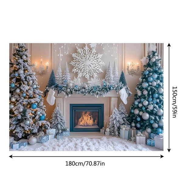 Decoraciones de la Puerta de Navidad Marco de la Puerta de Navidad Paño de Fondo Paño Colgante Paño de Decoración de la Fiesta de la Fotografía de Accesorios 59x70.8 Pulgadas Decoraciones de la Fiesta
