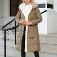 thumbnail image 2 of Vedolay Women's Coat Casual Open Front Knitted Coat with Pockets Khaki,L, 2 of 5