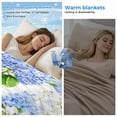 thumbnail image 2 of Summer Hydrangeas Cooling Blanket,Lightweight Breathable Summer Throw Blanket with Double Sided Cold Effect,White Blue Flowers Pastoral Leaves Picnic Blankets Bed Sheet for Hot Sleepers 60"x80", 2 of 8