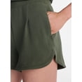thumbnail image 4 of Avia Women's and Women's Plus Ribbed Ottoman Lounge Shorts, 4.25'' Inseam, Sizes XS-4X, 4 of 5