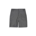 thumbnail image 2 of Htigea Boys School Uniform Flat Front Shorts Stretch Performance Kids Dress Casual Running Athletic Summer Shorts Clothes with Pockets Gray,11-12Years, 2 of 5