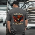 thumbnail image 2 of UngA 250 Years American 250th Anniversary US USA Flag 4th of July Tshirts Shirts for Men Dark Gray,XL, 2 of 6