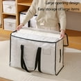 thumbnail image 6 of KMMYS 6Pcs Blanket Storage Bag, Heavy Duty Moving Organizer, Large Capacity Quilt & Clothes Storage, Foldable Multifunctional Container, Clear Plastic with Zipper, Home & Holiday Storage Solution, 6 of 6