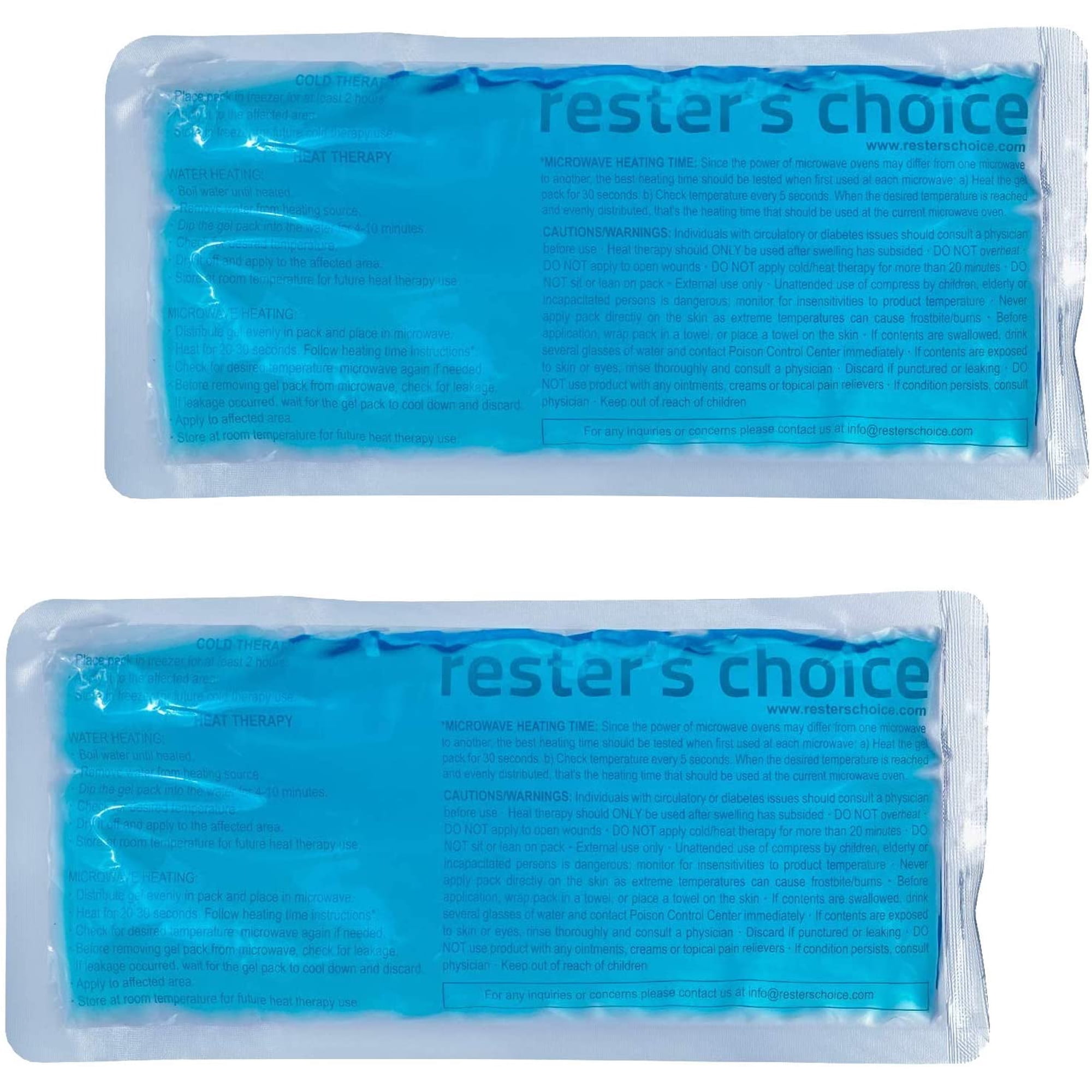 Rester's Choice 11oz 11” x 5.5” Ice Packs (2 Pack)