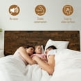 thumbnail image 6 of Acacia Serenity King Size Bed Frame, King Bed Frame with Headboard 800 lbs Capacity Natural Wood Bed All Mattress Support & No Box Spring Needed, Wood Slats Support Wood Bed Frame King, Walnut, 6 of 8