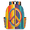 Black, variant on Mexican Boho Flower Backpack for Adults, Breathable Adjustable Strap Casual Daypack, Lightweight Retro Floral Work Laptop Backpack