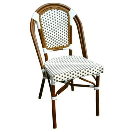 3007 Bamboo Style Aluminum Chair Cream, Faux Bamboo Dining Chairs Brown