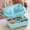 Blue, variant on Compartimented Lunch Boxes For Students With Utensils Lunch Boxes For Office Workers Microwave-safe Lunch Boxes