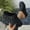 Black, variant on Women's Closed Toe Mules Platform Wedge Slides Vintage Summer Sandals Solid Color Retro Fashion Casual Thick Sole Backless Slippers Khaki 9(43)