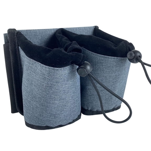 Luggage Travel Cup Holder, Lightweight Coffee Cup Organizer, Travel Portable Storage Bag for Flying & Travelers (Gray)