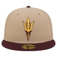 thumbnail image 2 of Men's New Era  Khaki Arizona State Sun Devils Two-Tone 59FIFTY Fitted Hat, 2 of 5