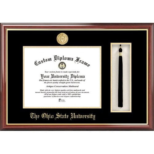 NCAA Ohio State Buckeyes Tassel Box and Diploma Frame