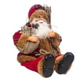 thumbnail image 2 of 2021 Navidad Año Nuevo Papá Noel sentado Navidad Muñeca grande Tela Niños Juguetes Regalo Decoraciones navideñas Para el hogar Adorno de mesa, 2 of 5
