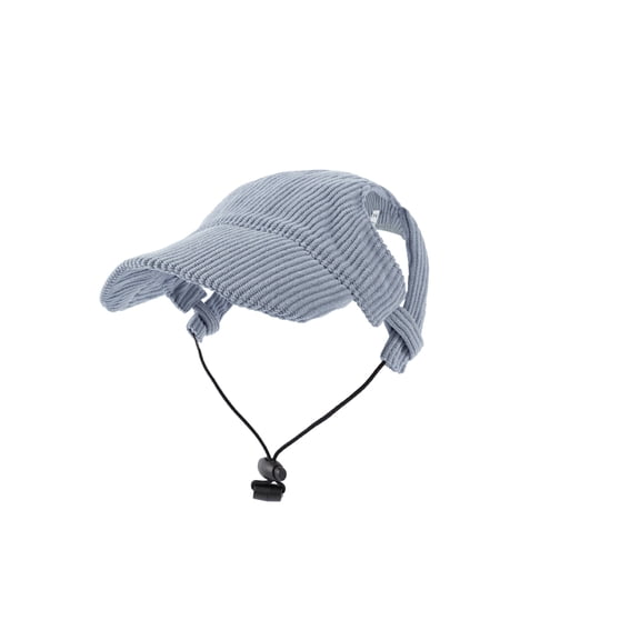 1PC Pet Sun Hat, Corduroy UV Protection, Blue M Size for Dogs Cats Outdoor Activity