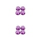 thumbnail image 2 of Tuercas hexagonales de aleación de aluminio Tholdsy 4 unids/pack Violeta 2piezas, 2 of 6