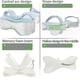 thumbnail image 3 of Hip Knee Pain Relief Pillow – Orthopedic Foam For Side Sleeping, 3 of 5