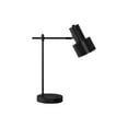 thumbnail image 2 of Noaman 21"h Modern Table Lamp with USB Port, Black Metal Base & Adjustable Shade, 40W/120V Bulb Compatible, Perfect for Desk, Nightstand or Office, 2 of 6