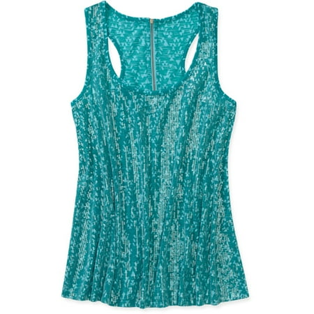 No Boundaries Juniors Sequin Zipper Back