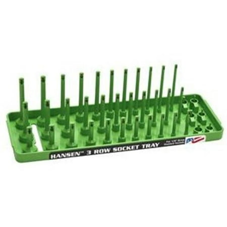 

Hansen Global HR14033 0.25 in. 3 Row Drive SAE Socket Holder XGreen