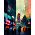 thumbnail image 1 of Times Square New York Neon Street Large Wall Art Poster Print Thick Paper 18X24 Inch, 1 of 4